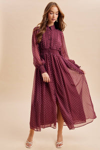 Mulberry Polka Dot Maxi
