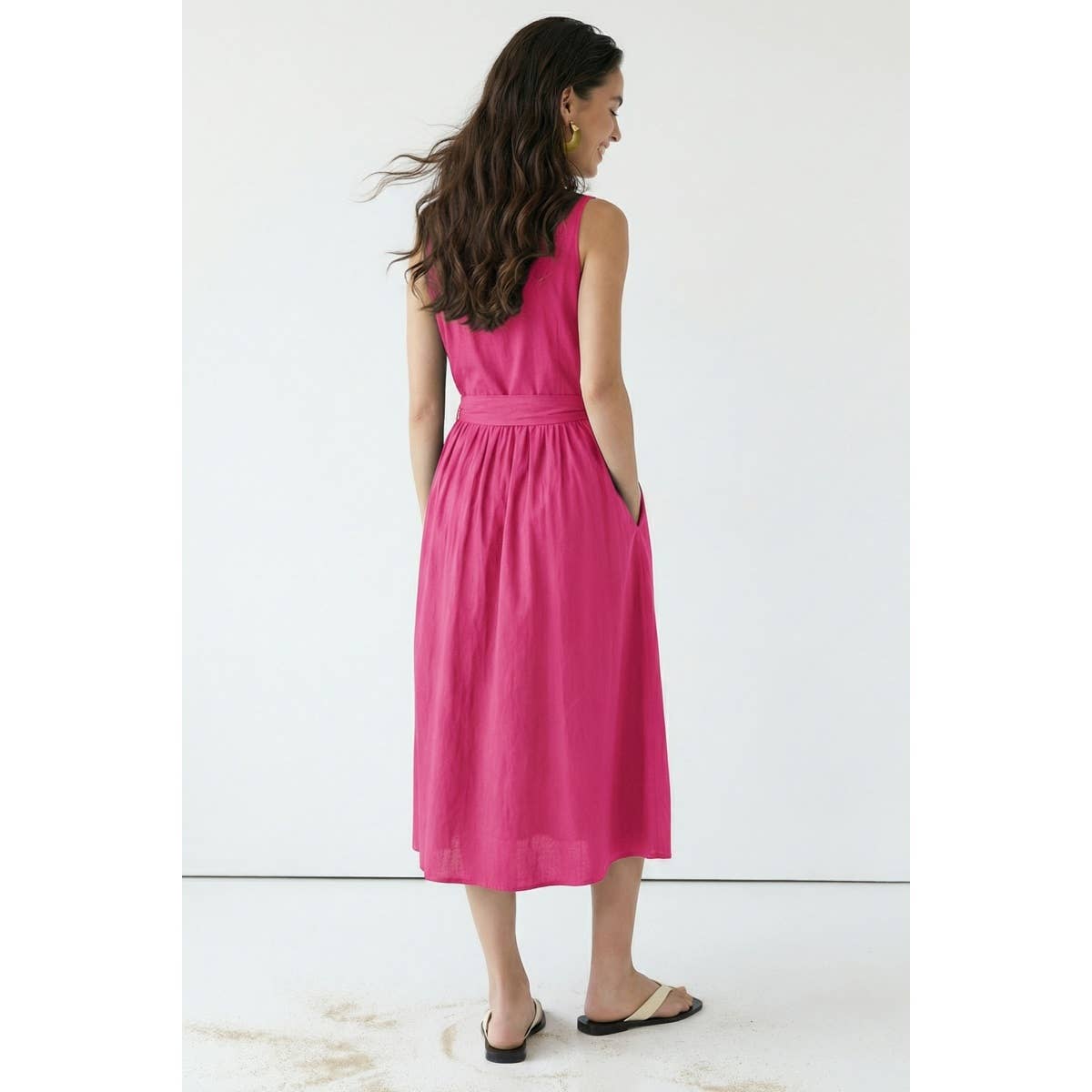 Sleeveless Button Down Maxi