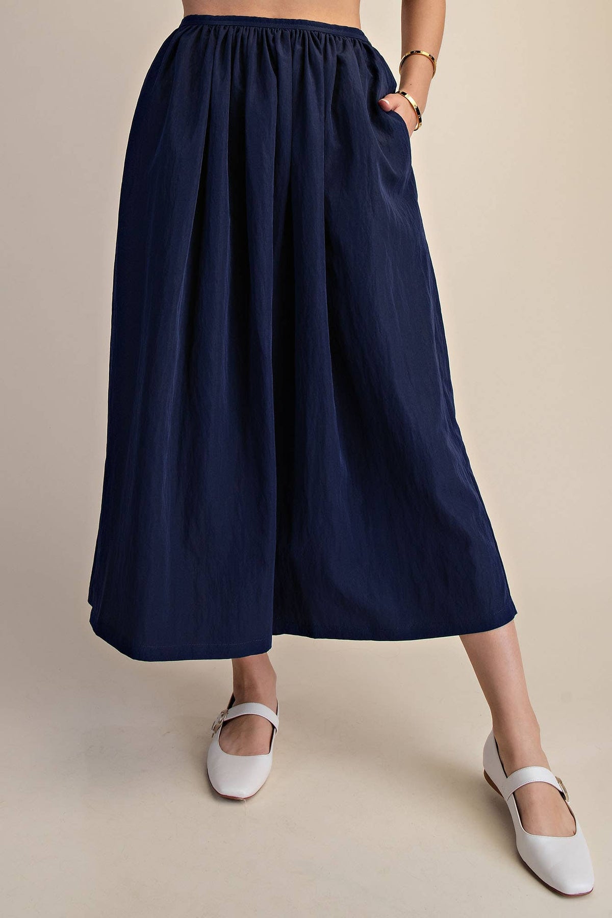 A-Line Midi Skirt