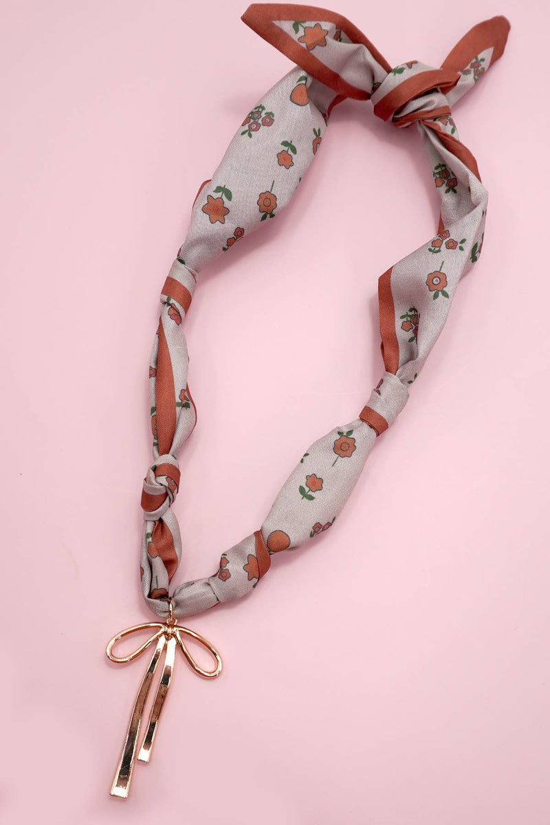 HANDMADE SCARF CHARM NECKLACE