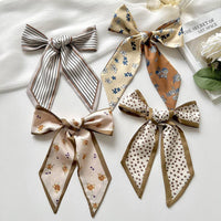 Black Lines Skinny Twilly Scarf