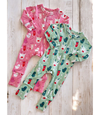 Pink Reindeer Romper