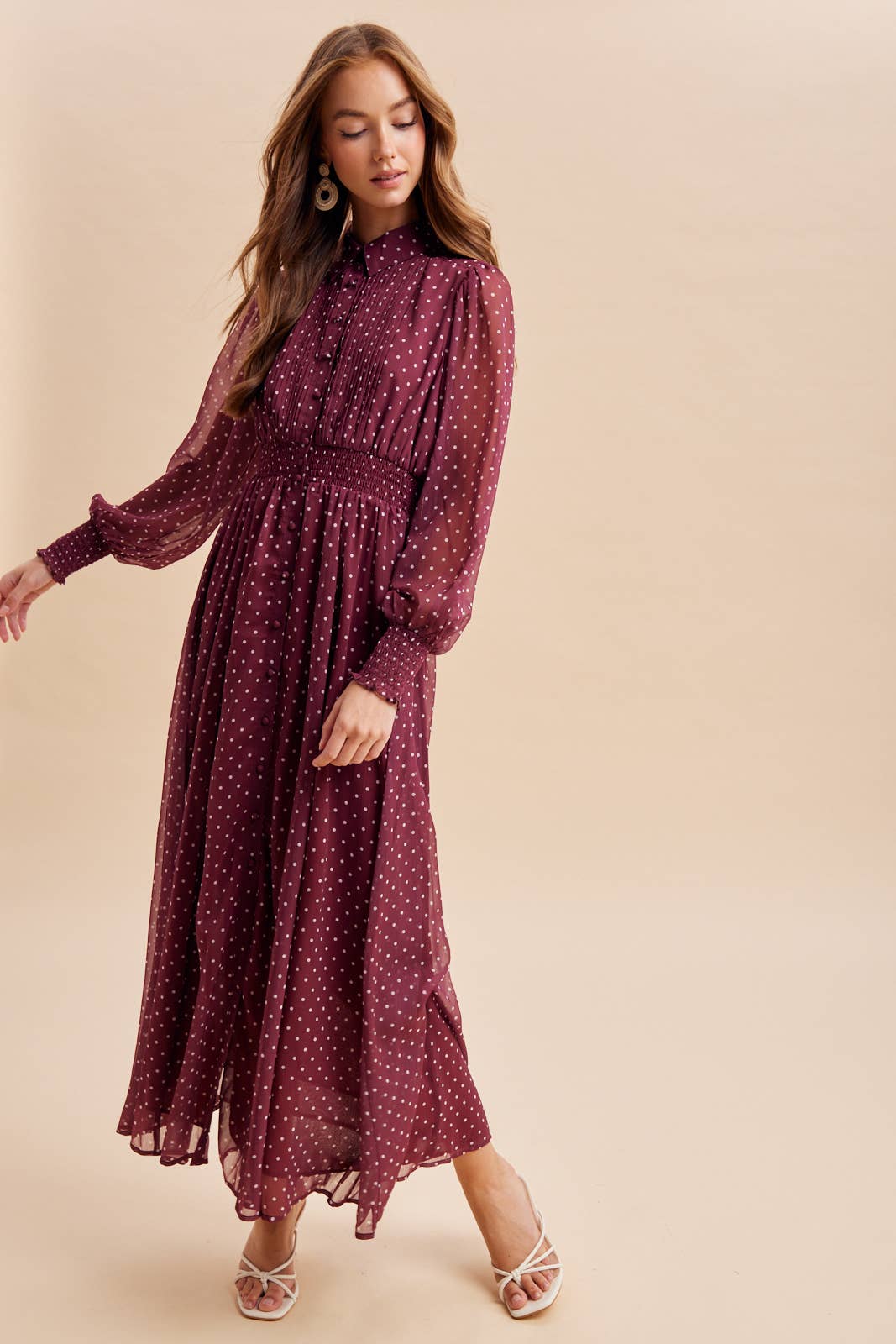 Mulberry Polka Dot Maxi