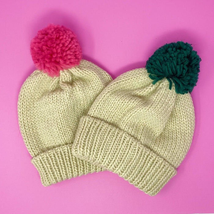 Classic Color Pom Beanie