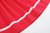 Red Heart Smocked Bishop Dress