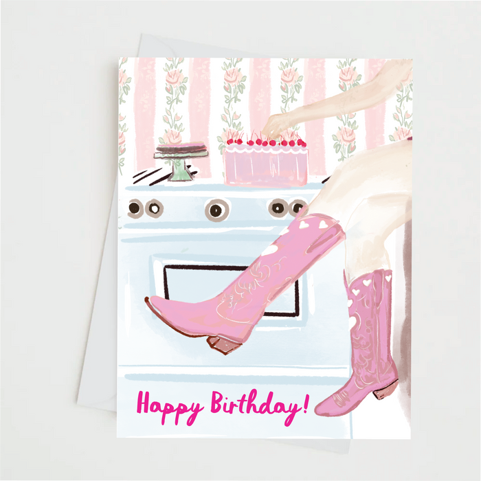 Cowgirl Birthday Card