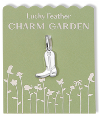 Silver Cowboy Boot Charm
