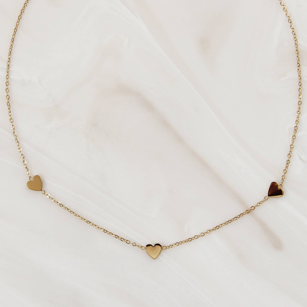Three Heart Necklace