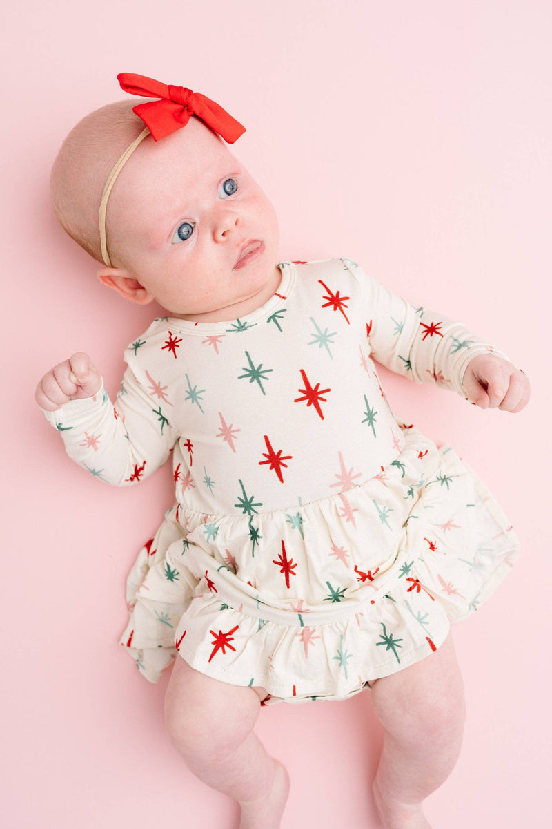 Holiday Twinkle Bodysuit Bamboo Dress