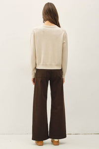 Oatmeal Crew Sweater