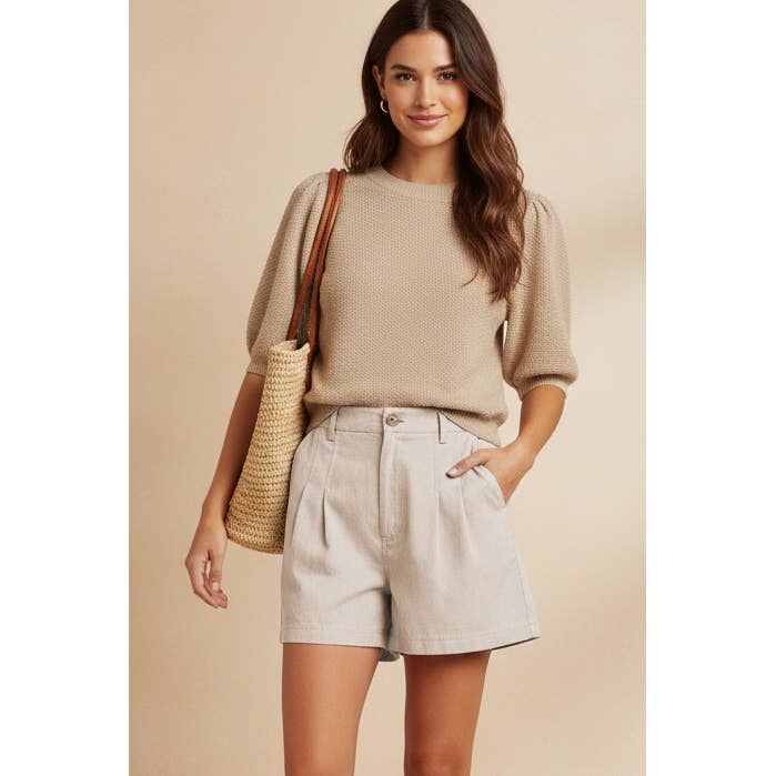 Off-White Dress Shorts