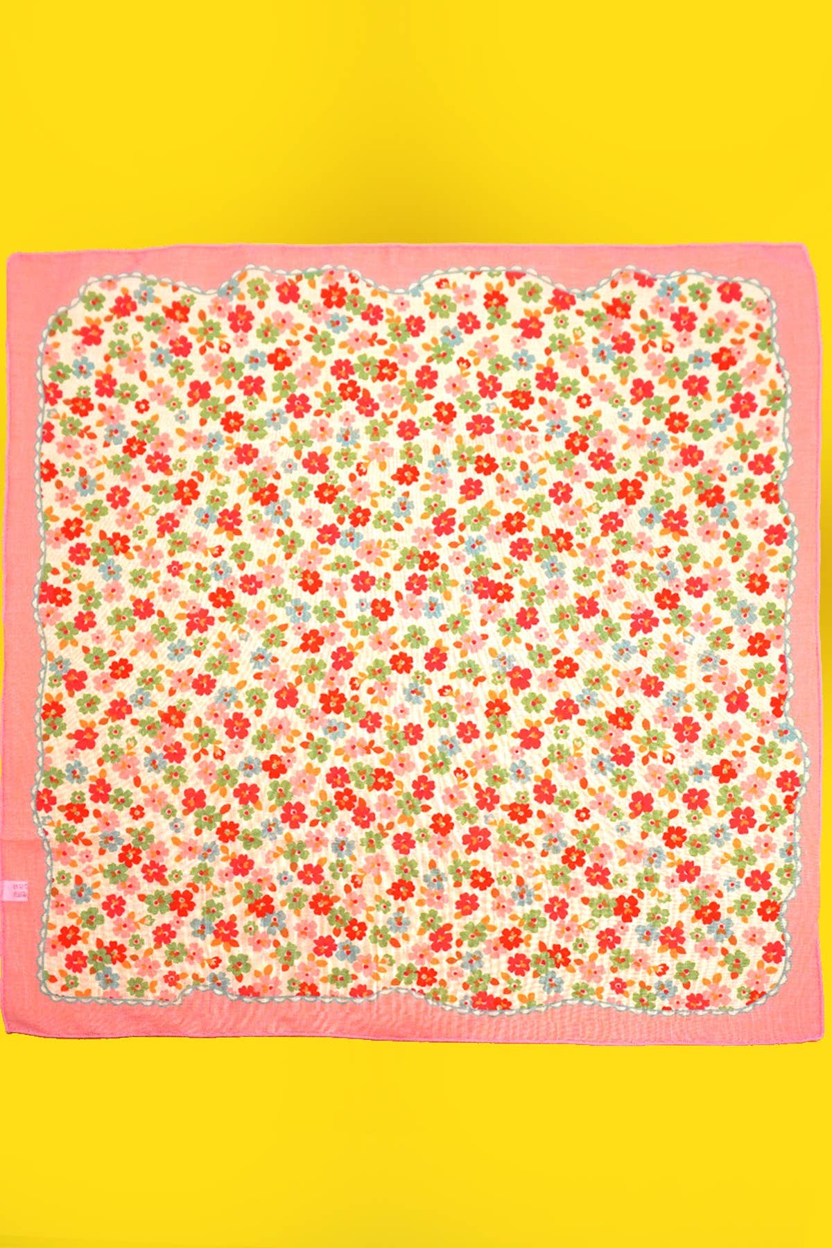 DITSY PRINT SILKY FEELING BANDANA SCARF