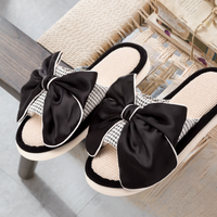 Blush Bowtie Slippers