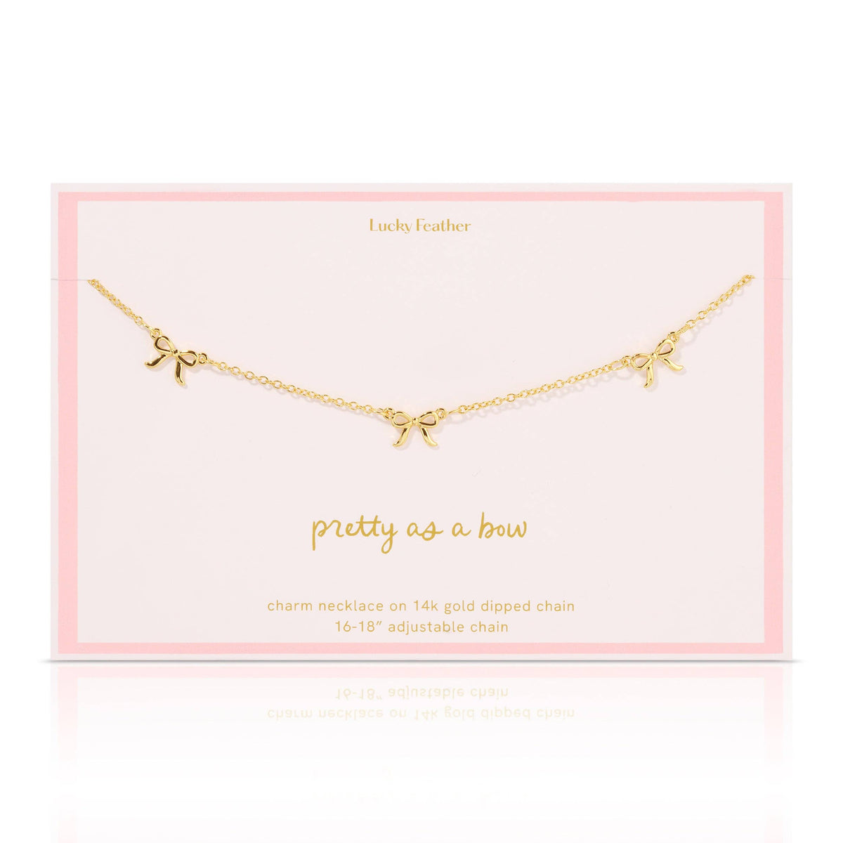 Beautiful Bows - 3 Bow Necklace - Gold