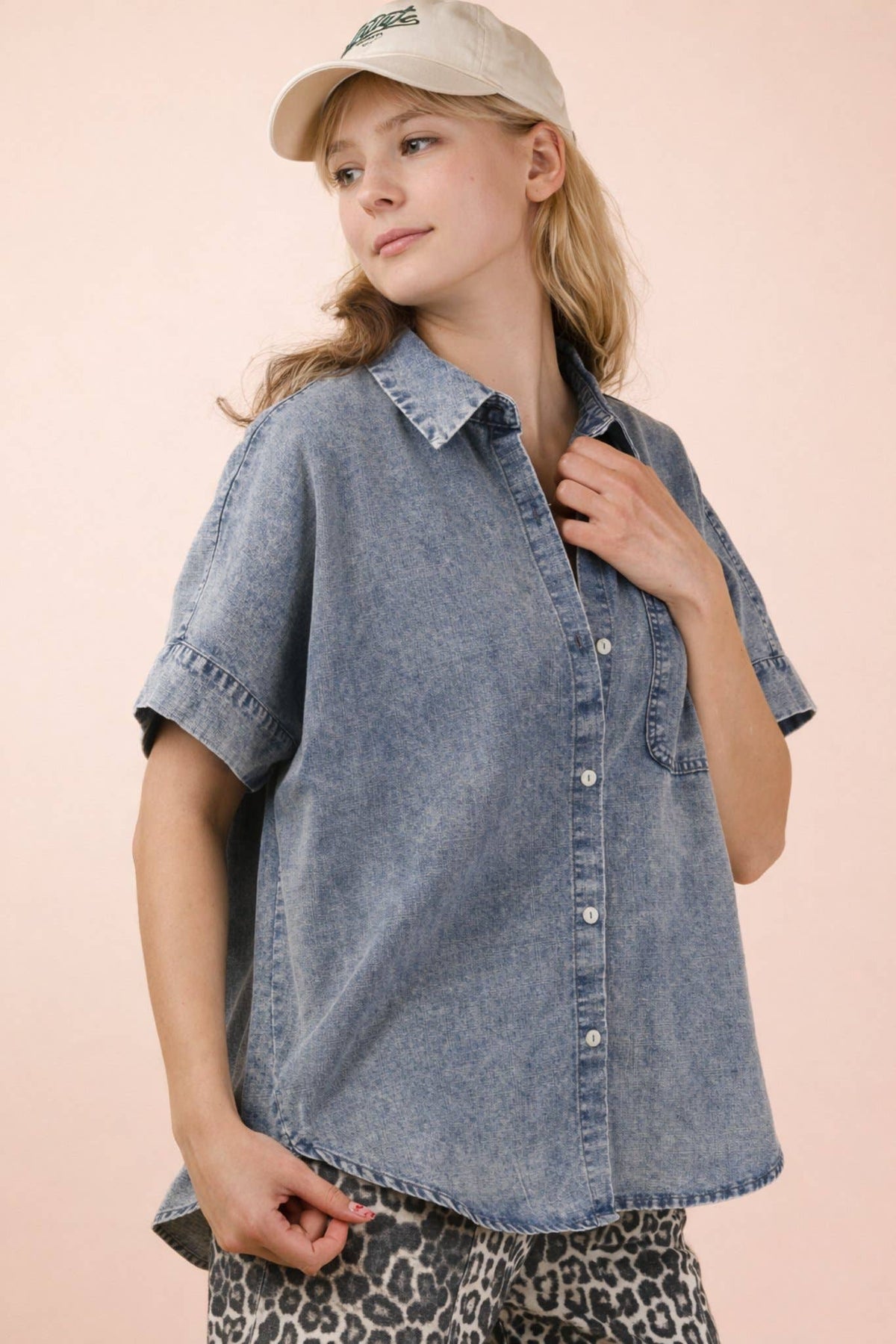Mineral Wash Oversized Top