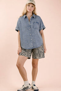 Mineral Wash Oversized Top