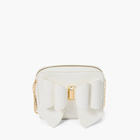 White Boxy Bow Crossbody