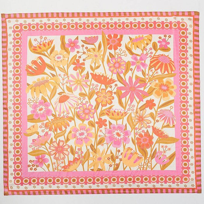 Retro Floral Print Bandana