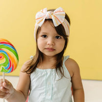 Patterned Knot soft nylon headband: Circus Stripe