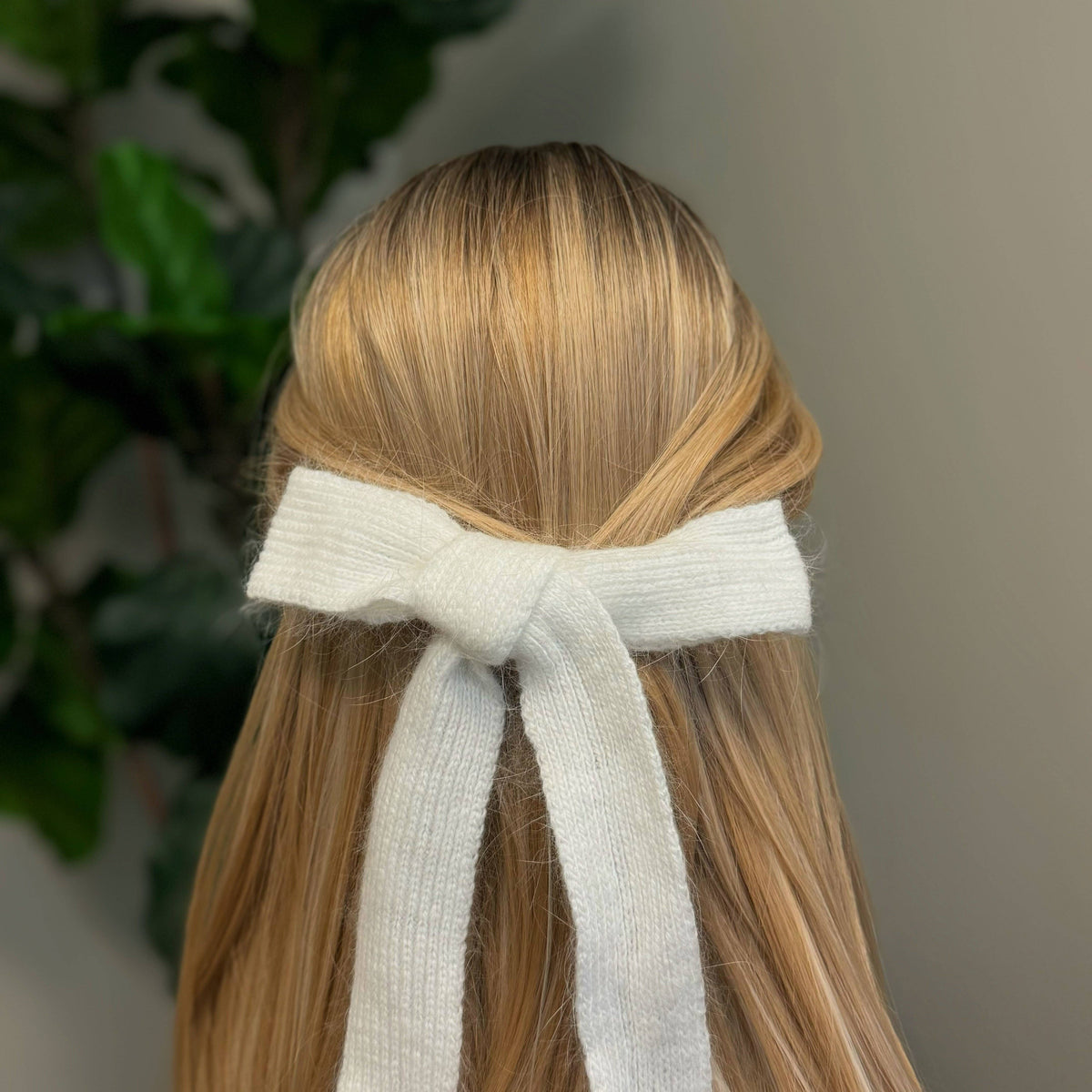 Precious Preppy Yarn Bow Hair Clip