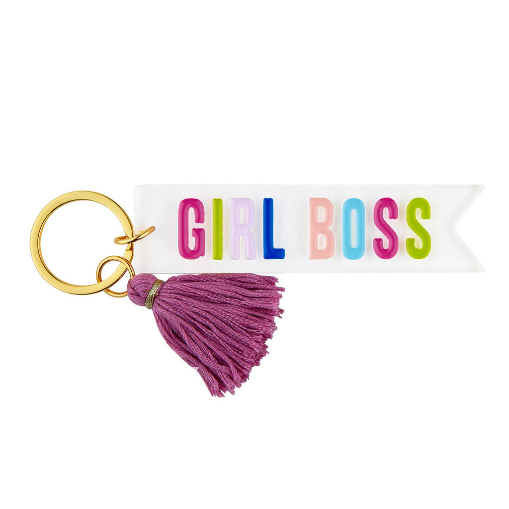 Acrylic Key Tag - Girl Boss
