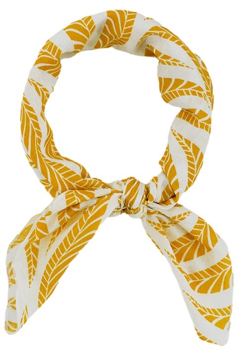 Mustard Print Neckerchief