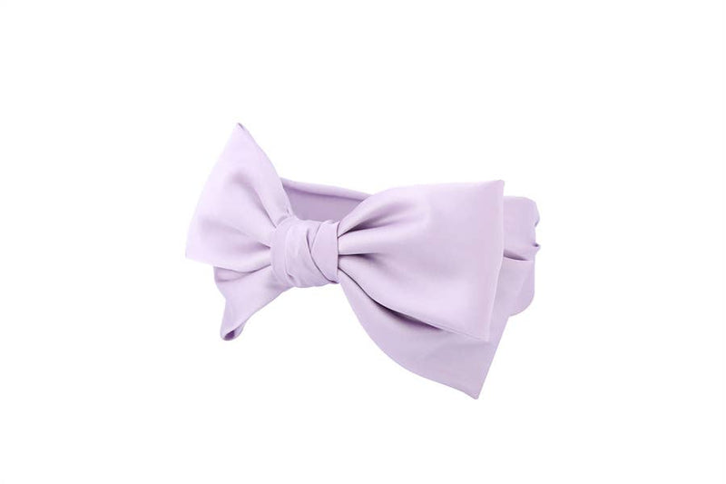 Ladies Fabric Bow Tie Design Headband: Purple