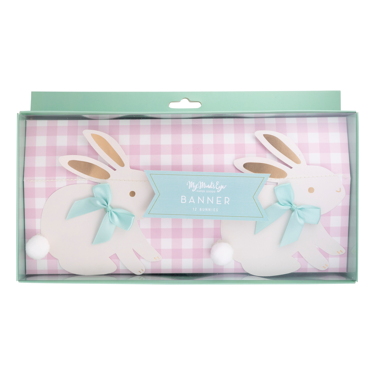 Bunnies with Ribbon Bows Banner