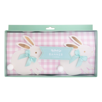 Bunnies with Ribbon Bows Banner