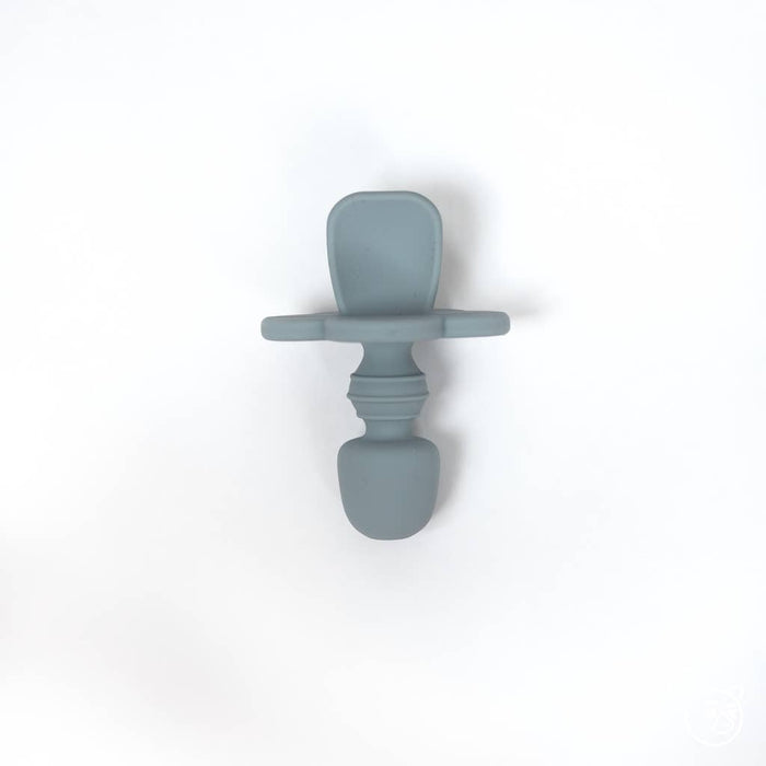 Pale Blue Silicone Training Spoon