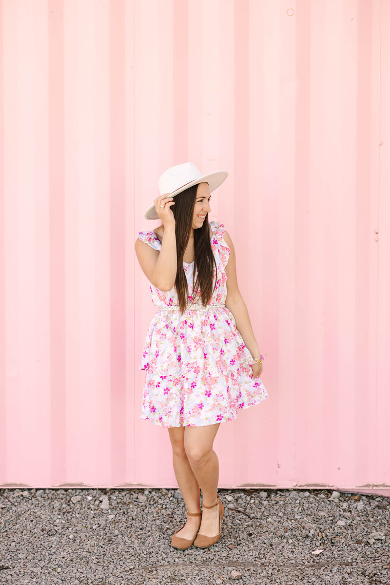 Floral Tiered Fit & Flare Dress