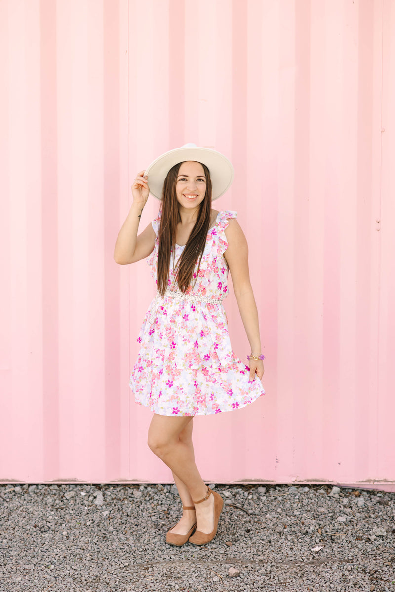 Floral Tiered Fit & Flare Dress