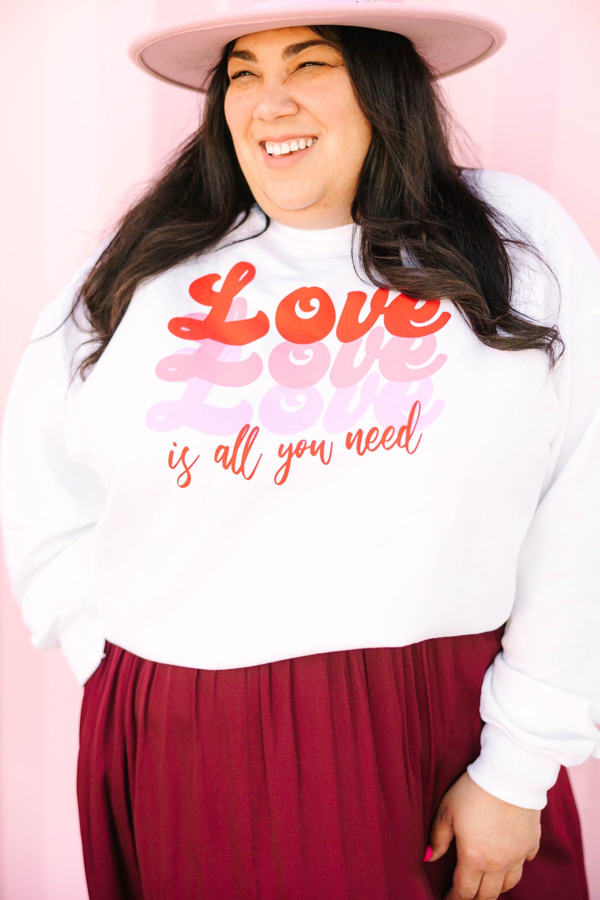 Love Love Love Graphic Sweatshirt