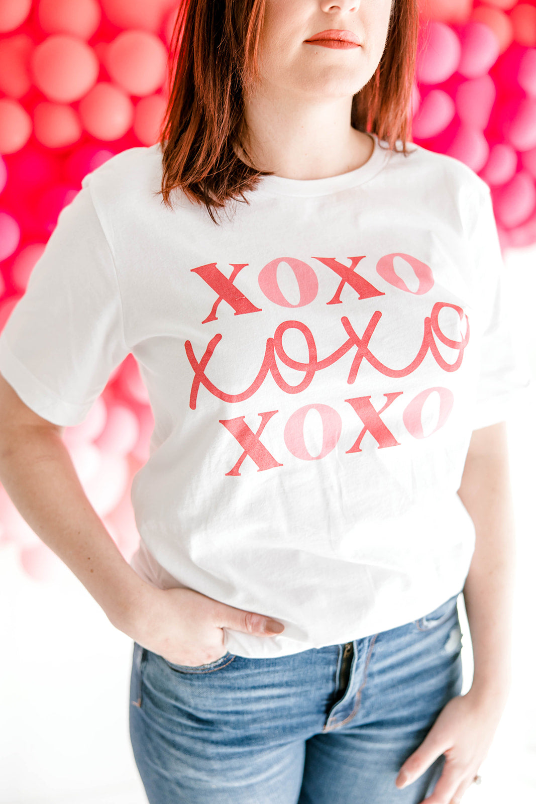 White XOXO Graphic Tee