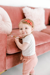 Red Heart Glitter Headband