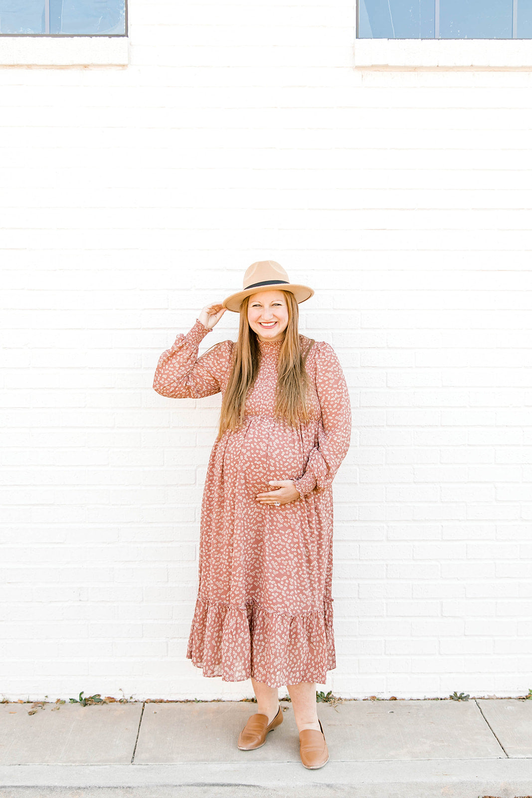 Dusty Mauve Smocked Dress