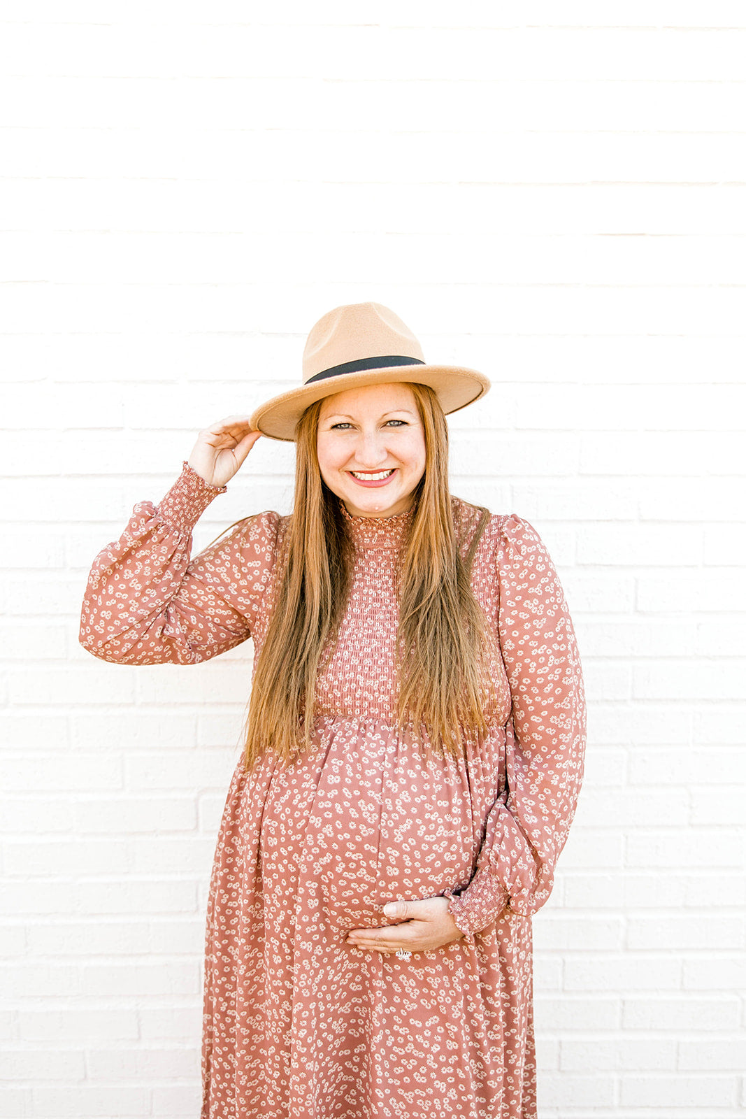 Dusty Mauve Smocked Dress