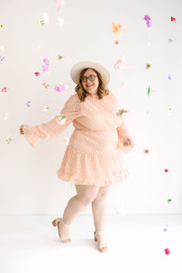 Accordion Pleated Lace Dress