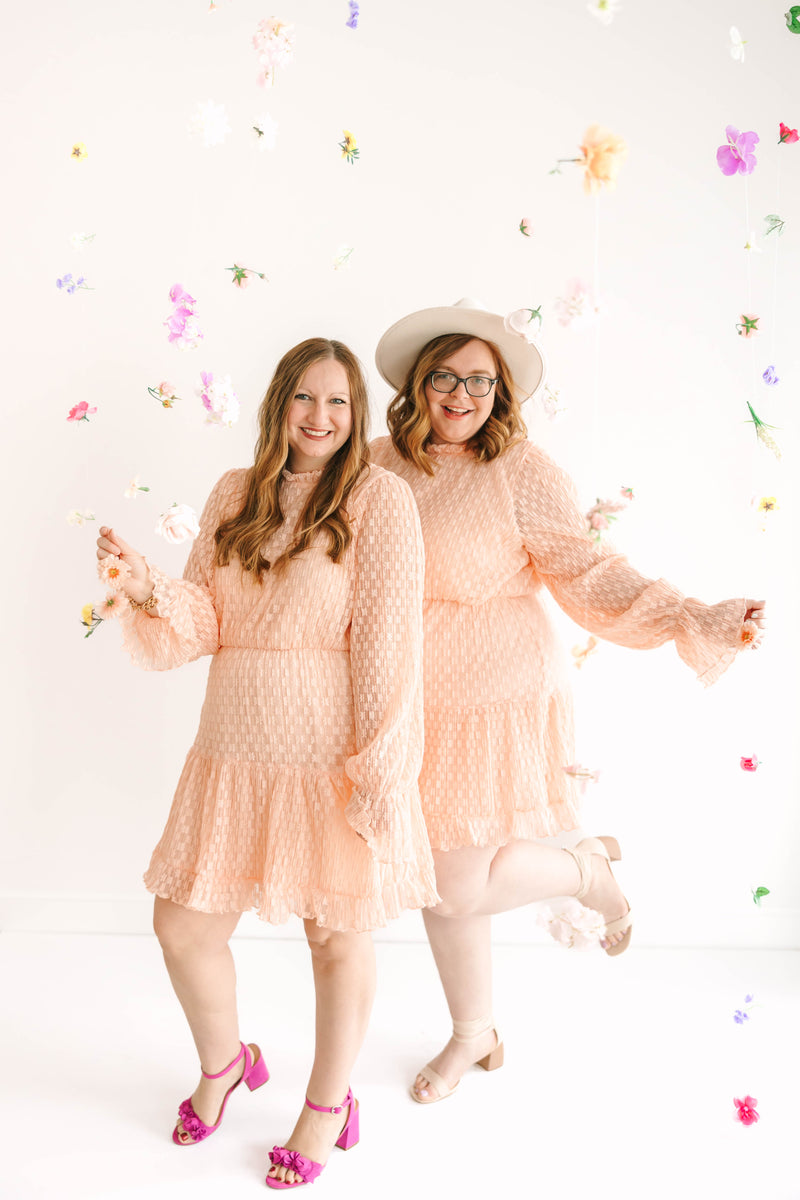 Accordion Pleated Lace Dress