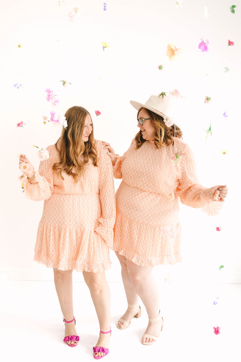Accordion Pleated Lace Dress