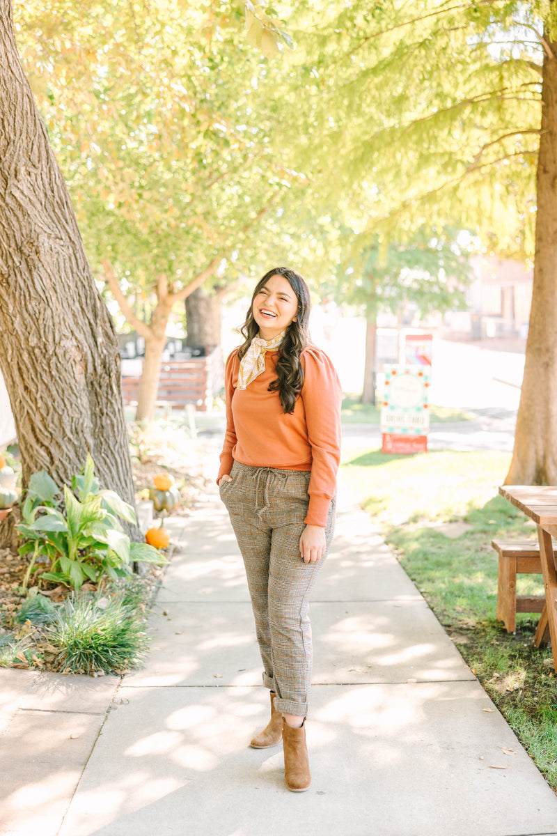 Mustard Print Neckerchief