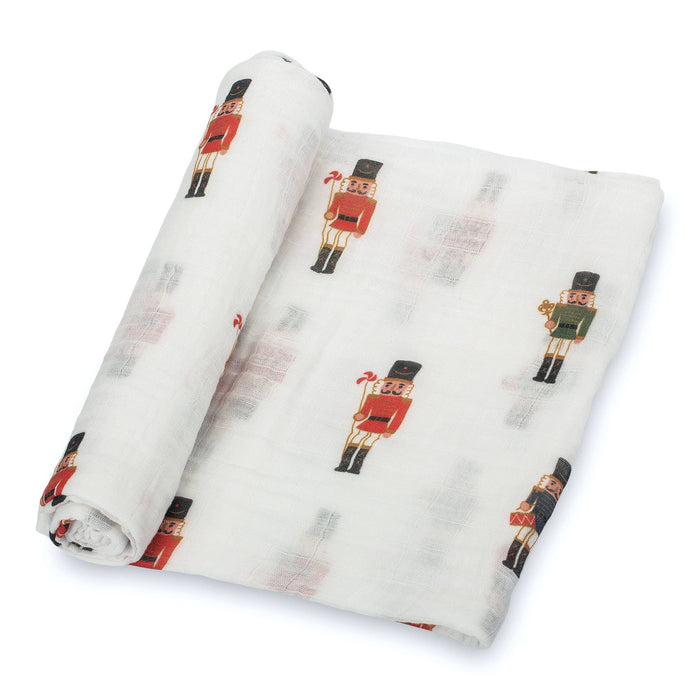 What's Cracking Christmas Baby Muslin Cotton Blanket