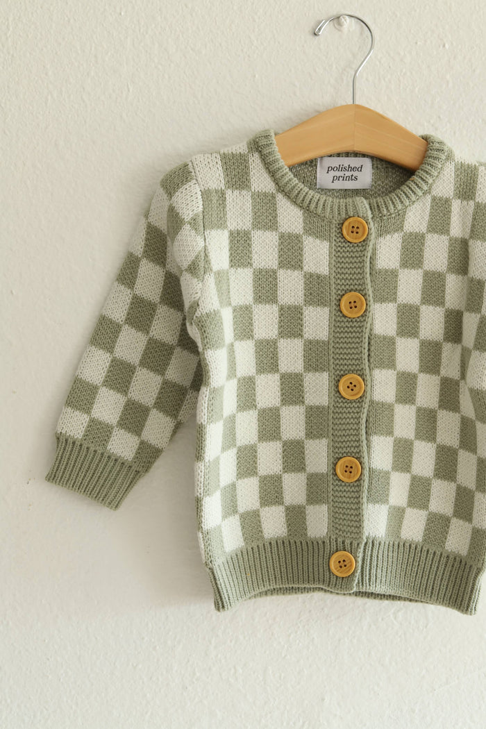 Checkered Baby Sweater