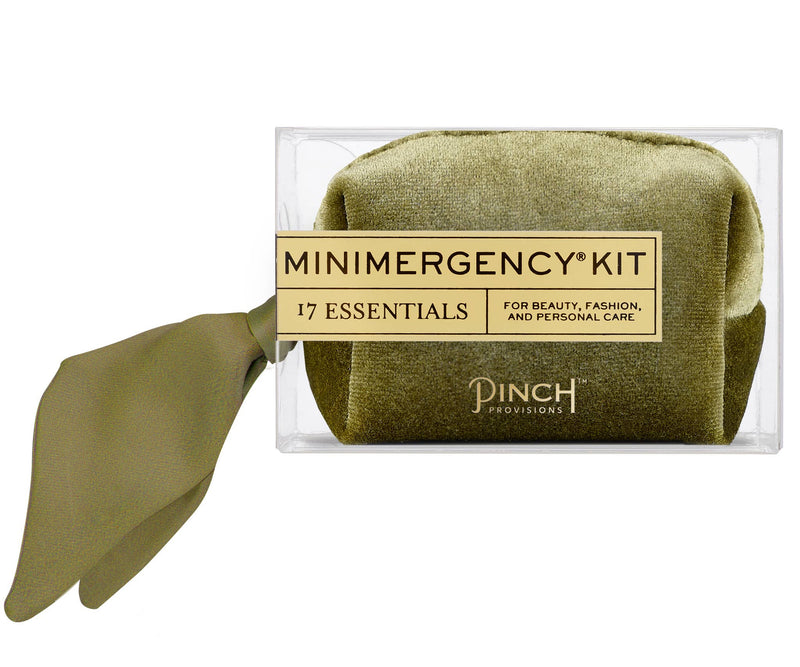 Olive Velvet Scarf Minimergency Kits