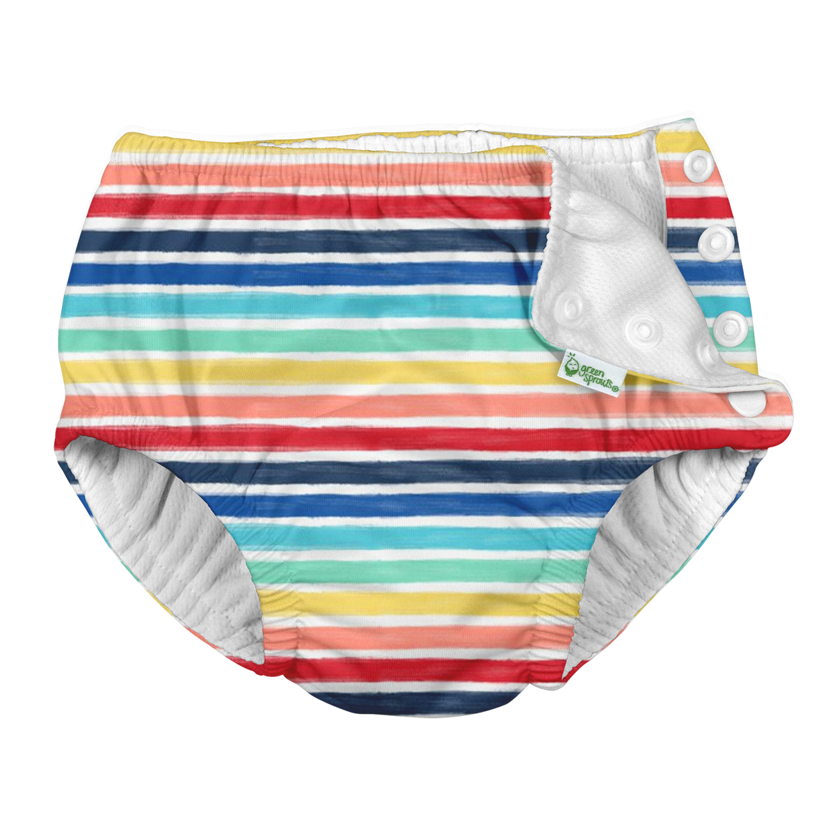 Snap Reusable Absorbent Swimsuit Diaper - Fresh Prints